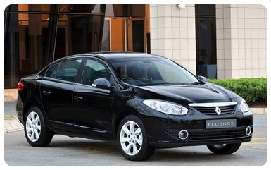 Renault Fluence, the most elegant car from our rent a car portfolio